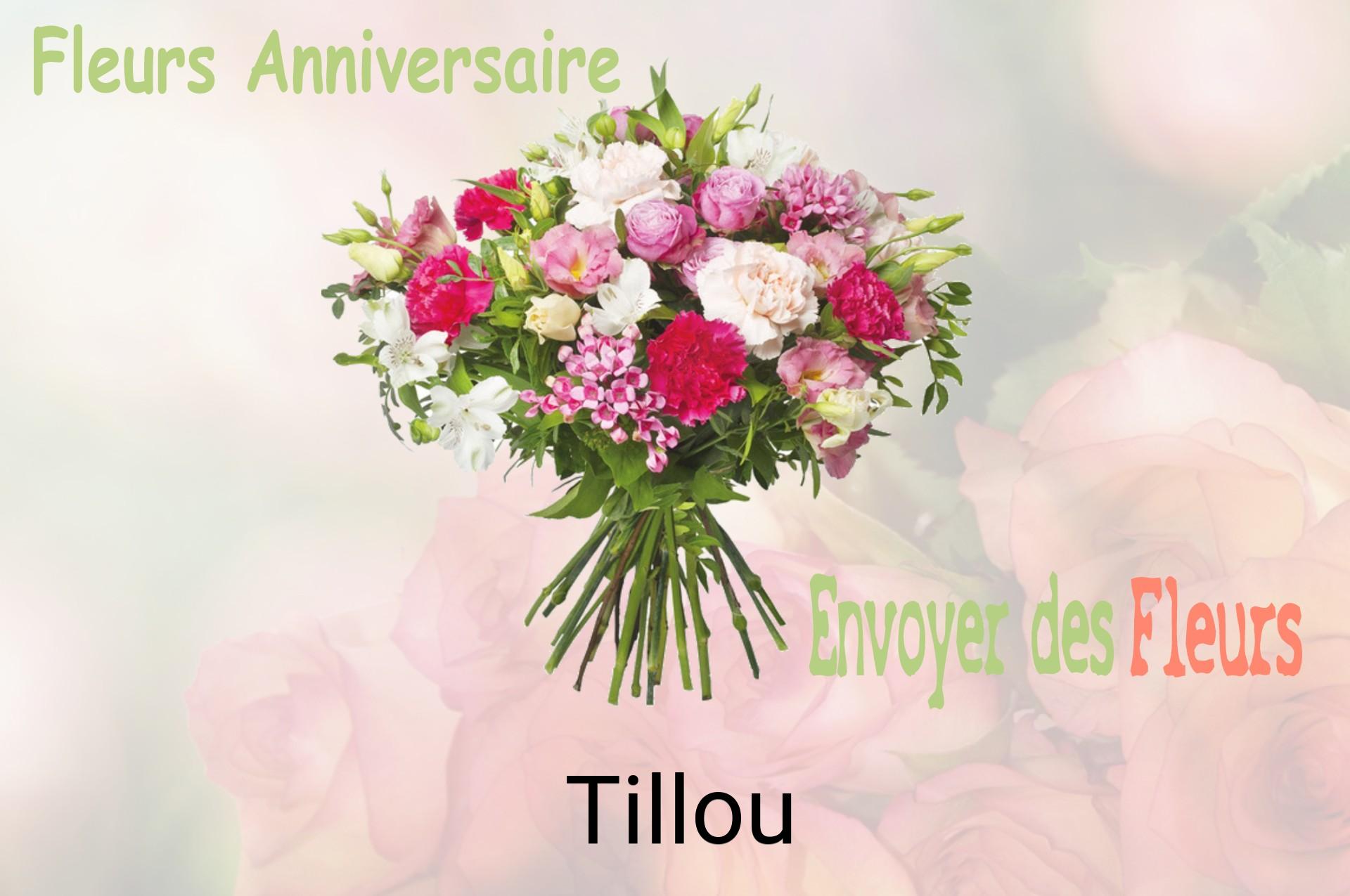 Bouquet de fleurs d’anniversaire livré à Tillou