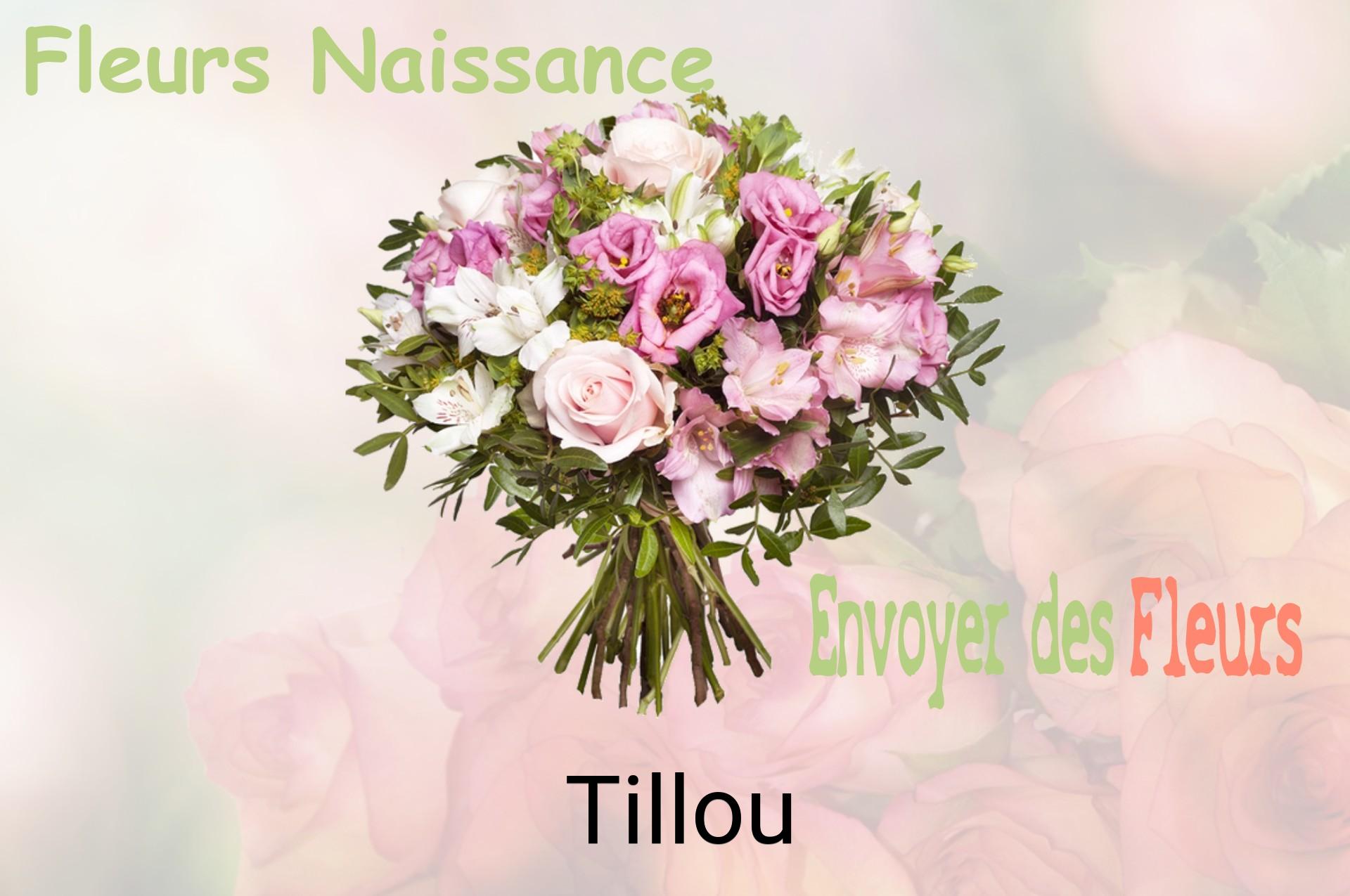 Bouquet de fleurs de naissance livré à Tillou